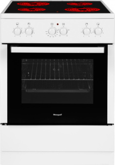 Плита Электрическая Weissgauff WES E1V07 W белый стеклокерамика - купить недорого с доставкой в интернет-магазине