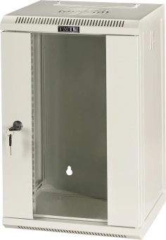 Шкаф коммутационный Lanmaster (TWT-CBW10G-12U-3X3-GY) настенный 10U 312x300мм пер.дв.стекл 30кг серый - купить недорого с доставкой в интернет-магазине