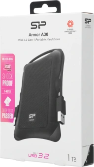 Жесткий диск Silicon Power USB3.0 1TB SP010TBPHDA30S3A Armor A30 2.5" черный - купить недорого с доставкой в интернет-магазине