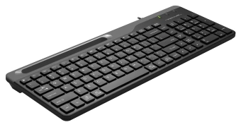 Клавиатура A4Tech FK25 черный/серый USB slim (FK25 BLACK) кабель 1.5м - купить недорого с доставкой в интернет-магазине
