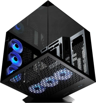 Корпус Azza CUBE PLUS черный без БП ATX 6x120mm 2xUSB3.0 1xUSB3.1 audio bott PSU - купить недорого с доставкой в интернет-магазине