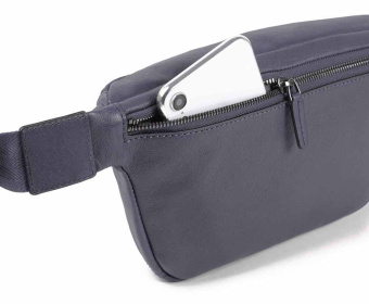 Сумка на пояс Piquadro Black Square CA2174B3/BLU4 синий натур.кожа - купить недорого с доставкой в интернет-магазине