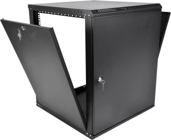 Шкаф коммутационный ЦМО ШРН-Эконом (ШРН-Э-12.650.1-9005) настенный 12U 600x650мм пер.дв.металл 65кг черный 600мм 23.22кг 180град. - купить недорого с доставкой в интернет-магазине