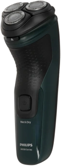 Бритва роторная Philips X3002/00 реж.эл.:3 питан.:аккум. зеленый/черный - купить недорого с доставкой в интернет-магазине