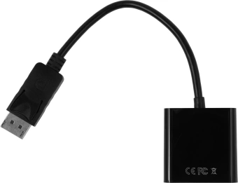 Кабель-переходник аудио-видео Premier H105 DisplayPort (m)/HDMI (f) 0.15м. черный (A3378) - купить недорого с доставкой в интернет-магазине