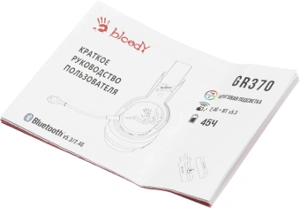 Наушники с микрофоном A4Tech Bloody GR370 черный мониторные BT/Radio/3.5mm оголовье (GR370) - купить недорого с доставкой в интернет-магазине