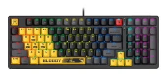Клавиатура A4Tech S98 механическая желтый USB for gamer LED (SPORTS LIME) кабель 1.8м - купить недорого с доставкой в интернет-магазине