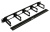 Кабельный органайзер горизонтальный Hyperline CM-1U-5R-PL-COV односторонний кольца 1U шир.:19" глуб.:60мм - купить недорого с доставкой в интернет-магазине