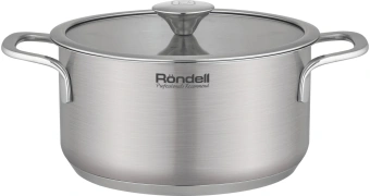 Кастрюля Rondell Modern RDS-1748 4.8л. d=24см (с крышкой) стальной - купить недорого с доставкой в интернет-магазине