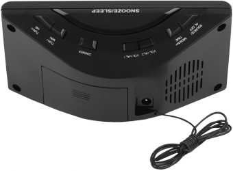 Радиобудильник Harper HCLK-1006 черный LED подсв:зеленая часы:цифровые AM/FM - купить недорого с доставкой в интернет-магазине