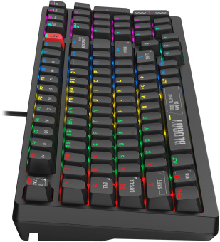 Клавиатура A4Tech S98 механическая черный USB for gamer LED (S98 BLACK) кабель 1.8м - купить недорого с доставкой в интернет-магазине