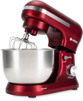 Миксер планетарный Vitek VT-PM0111 1500Вт вишневый - купить недорого с доставкой в интернет-магазине