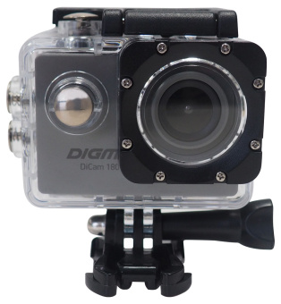 Экшн-камера Digma DiCam 180 серый - купить недорого с доставкой в интернет-магазине