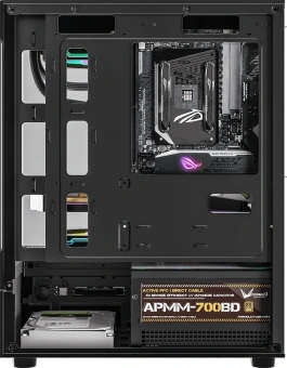 Корпус Formula Crystal Z1CM Plus AR черный без БП mATX 2x120mm 1xUSB3.0 audio bott PSU - купить недорого с доставкой в интернет-магазине