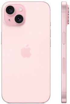 Смартфон Apple A3090 iPhone 15 128Gb розовый моноблок 3G 4G 1Sim 6.1" 1179x2556 iOS 17 48Mpix 802.11 a/b/g/n/ac/ax NFC GPS GSM900/1800 Protect - купить недорого с доставкой в интернет-магазине