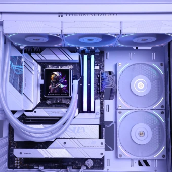 Система водяного охлаждения Thermalright Frozen Vision 360 Soc-AM5/AM4/1151/1200/2066/2011/1700 белый 4-pin 27dB Al LCD Ret (F-VISION-360-WH) - купить недорого с доставкой в интернет-магазине