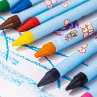 Восковые мелки Deli EC225-10 Color Kids кругл. 10цв. дл.90мм д.8мм - купить недорого с доставкой в интернет-магазине