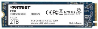 Накопитель SSD Patriot PCI-E x4 2Tb P300P2TBM28 P300 M.2 2280 - купить недорого с доставкой в интернет-магазине