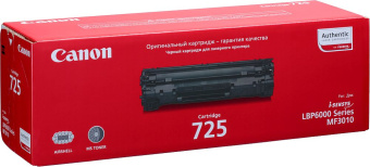 Картридж лазерный Canon 725 3484B005 черный (1600стр.) для Canon LBP6000/6000B/LBP6030/MF3010 - купить недорого с доставкой в интернет-магазине