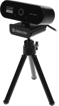 Камера Web Defender G-Lens 2580 черный 2Mpix USB2.0 с микрофоном для ноутбука (63112) - купить недорого с доставкой в интернет-магазине