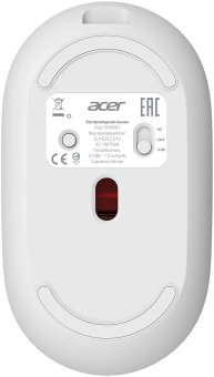Мышь Acer OMR301 белый оптическая 1600dpi беспров. BT/Radio USB 4but (ZL.MCECC.01U) - купить недорого с доставкой в интернет-магазине
