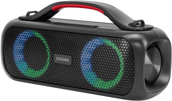 Колонка порт. Digma D-PS1531 черный/черный 40W 2.0 BT 10м 3000mAh (SP1531B) - купить недорого с доставкой в интернет-магазине