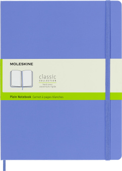 Блокнот Moleskine CLASSIC QP092B42 XLarge 190х250мм 192стр. нелинованный твердая обложка голубая гортензия - купить недорого с доставкой в интернет-магазине