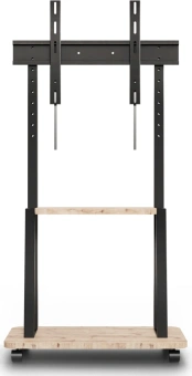 Стойка для телевизора Holder PR-108 черный/дуб 32"-65" макс.40кг напольный мобильный - купить недорого с доставкой в интернет-магазине