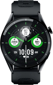 Смарт-часы Tecno Watch 3 Pro 1.43" AMOLED корп.черный рем.черный (WP03) - купить недорого с доставкой в интернет-магазине