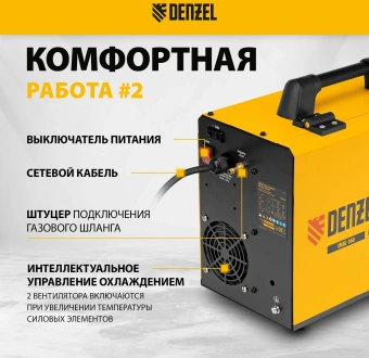 Сварочный полуавтомат Denzel IMIG-160 Synergy инвертор ММА/TIG MIG/MAG 4.5кВт - купить недорого с доставкой в интернет-магазине
