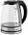 Чайник электрический Scarlett SC-EK27G36 1.8л. 1800Вт черный/серебристый корпус: стекло/пластик