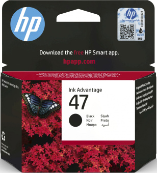 Картридж струйный HP 47 6ZD21AE черный печ.гол.в компл. (1300стр.) (26мл) для HP DJ IA Ultra 4828 - купить недорого с доставкой в интернет-магазине