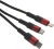 Кабель Hoco X26 Xpress one 80282 USB (m)-Lightning (m)/USB Type-C (m)/micro USB (m) 1м черный/красный - купить недорого с доставкой в интернет-магазине