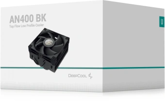 Устройство охлаждения(кулер) Deepcool AN400 Soc-AM5/AM4/1200/1700/1851 черный 4-pin 23.2dB Al+Cu 150W 431.4gr Ret (R-AN400-BKWNMN-G) - купить недорого с доставкой в интернет-магазине