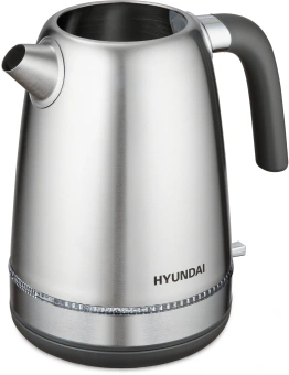 Чайник электрический Hyundai HYK-S5806 1.7л. 2200Вт серебристый матовый/черный корпус: металл - купить недорого с доставкой в интернет-магазине