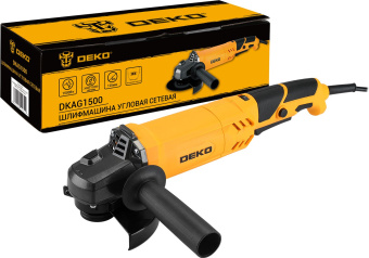 Углошлифовальная машина Deko DKAG1500 1500Вт 11500об/мин рез.шпин.:M14 d=125мм (063-4297) - купить недорого с доставкой в интернет-магазине