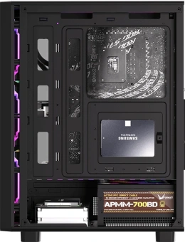 Корпус Formula Mana Dynamic черный без БП ATX 6x120mm 2xUSB3.0 1xUSB3.1 audio bott PSU - купить недорого с доставкой в интернет-магазине