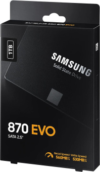 Накопитель SSD Samsung SATA-III 1TB MZ-77E1T0B/AM 870 EVO 2.5" - купить недорого с доставкой в интернет-магазине