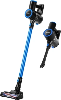 Пылесос ручной Kitfort КТ-5279 200Вт черный/синий - купить недорого с доставкой в интернет-магазине