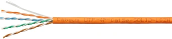 Кабель информационный Cabeus UTP-4P-Cat.5e-SOLID-LSZH кат.5E U/UTP LSZH внутренний 305м оранжевый - купить недорого с доставкой в интернет-магазине