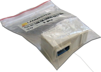Адаптер проходной Lanmaster LAN-OK-USB30-AA/V-WH белый - купить недорого с доставкой в интернет-магазине
