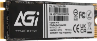 Накопитель SSD AGi PCIe 3.0 x4 4TB AGI4T0GIMAI298 AI298 M.2 2280 - купить недорого с доставкой в интернет-магазине