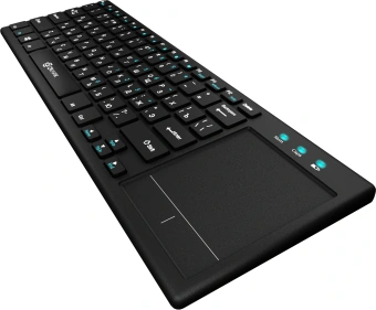 Клавиатура Оклик 830ST черный USB беспроводная slim Multimedia Touch (1011937) - купить недорого с доставкой в интернет-магазине
