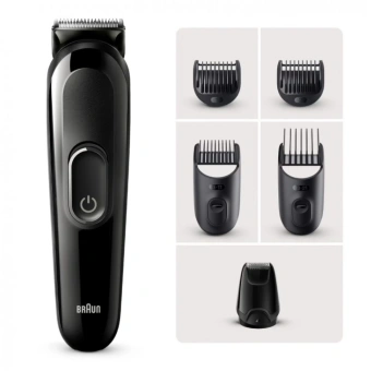 Триммер Braun Series 3 MGK3420 черный (насадок в компл:5шт) - купить недорого с доставкой в интернет-магазине