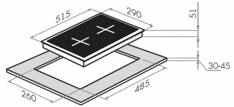 Газовая варочная поверхность Maunfeld EGHG.32.1CW/G белый - купить недорого с доставкой в интернет-магазине