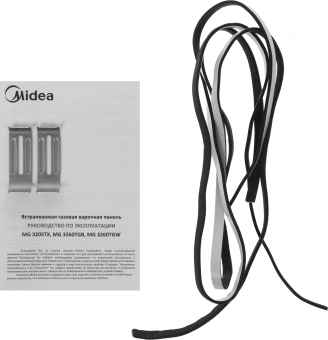 Газовая варочная поверхность Midea MG3260TGW белый - купить недорого с доставкой в интернет-магазине