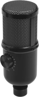Микрофон проводной Defender Glow GMC 400 1.3м черный - купить недорого с доставкой в интернет-магазине