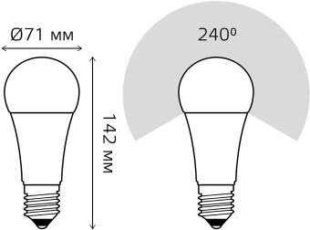 Лампа светодиодная Gauss Elementary 25Вт цок.:E27 груша 220B 4100K св.свеч.бел.ней. A67 (упак.:10шт) (73225) - купить недорого с доставкой в интернет-магазине