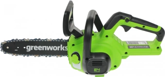 Цепная пила Greenworks G24CS25K4 аккум. дл.шины:10" (25cm) 1аккум. 4Ач (2007707UB) - купить недорого с доставкой в интернет-магазине