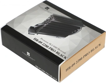 Радиатор для SSD Thermalright HR-09 2280 Pro черный/черный алюминий Ret (HR-09-2280-PRO-BL) - купить недорого с доставкой в интернет-магазине